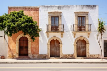 Fototapeta premium House architecture building hacienda.
