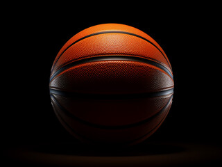 Obraz premium Vector design of a basketball on a black background