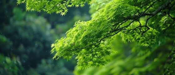 Obraz premium Blurred forest