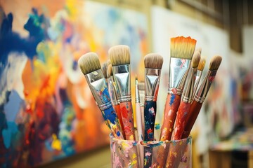 Fototapeta premium Painting brushs art paintbrush creativity.