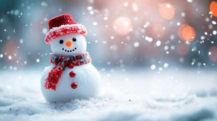 Joyful Snowman Winter Wonderland