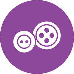 Button glyph circle icon