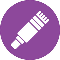 Glue Stick glyph circle icon