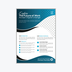 Corporate business flyer brochure design corporate identity template