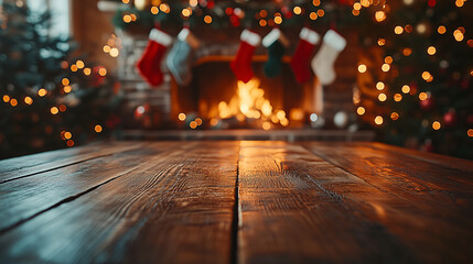 Rustic Christmas Table Setting