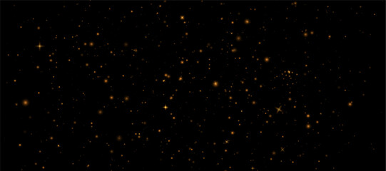 Sparkling glitter and sparkle bright bokke light with light source. Soft warm light and festive glitter effect. Christmas background, magical atmosphere effect