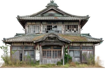 Obraz premium Local japanese haunted house architecture building outdoors.