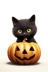 Halloween pumpkin mammal animal.