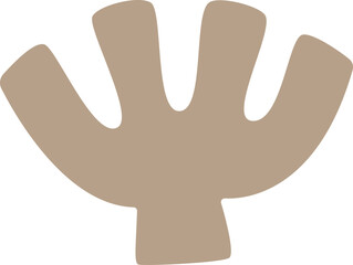 Obraz premium Abstract form set. Geometric minimal shape. Modern contemporary. Scribble bizarre boho figures. 