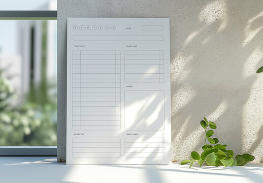 Weekly Planner Layout With Clean Design