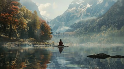 Meditation in the Mountains.