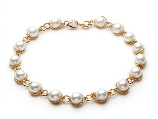 Obraz premium Classic Pearl and Gold Necklace