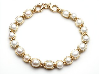 Obraz premium Classic Pearl and Gold Necklace