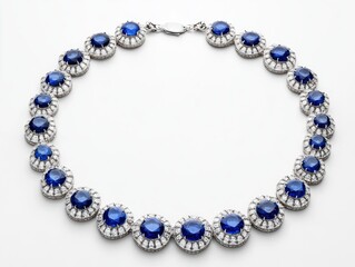 Classic Sapphire and Diamond Necklace