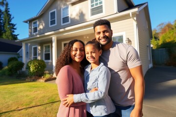 Family cheerful portrait adult.