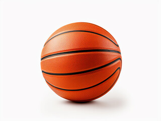 Fototapeta premium A basketball isolated on a plain white background