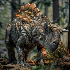 Obraz premium Dinosaur In The Jungle.