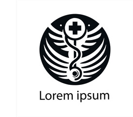  Medical Snake Logo Icon Vector Eps Isolated on White