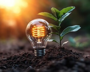 Sustainable tech, vibrant innovation, dynamic impact, green solutions