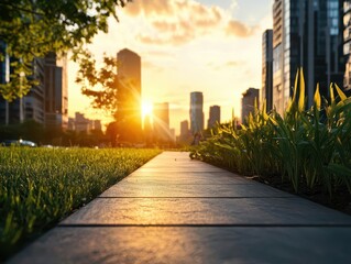 Obraz premium Urban green spaces, vibrant parks, dynamic environments, city nature