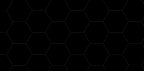 Abstract minimal geometric black and gray light background design. Vector illustration of hexagons pattern. luxury white pattern geometric mesh cell texture. Modern pattern elegant gold line template