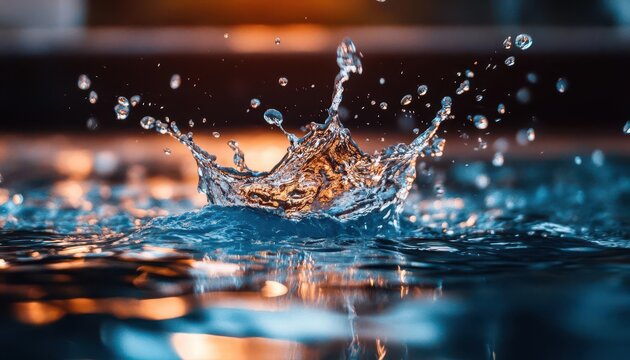 Water aerobics, vibrant splashes, dynamic exercise, aquatic fitness