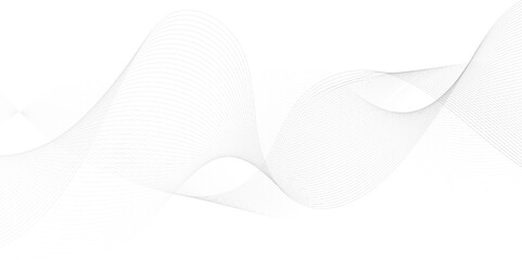 Abstract grey wavy lines Digital frequency track equalizer background. Curved wave smooth stripe seamless pattern. Wave lines created using blend tool. graphic design template banner business wave.