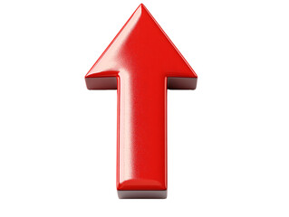 a red arrow pointing up