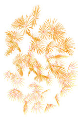 colourful firework display set for celebration happy new year and merry christmas and  fireworks on white background