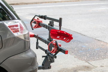 Bicycle tail carrier for car, suv, new technology and modern solution for bike holders, carriers 