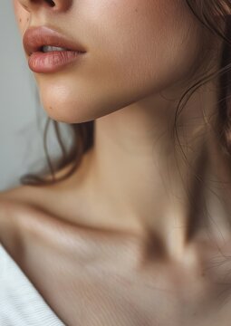 Hispanic woman collarbone person female human.