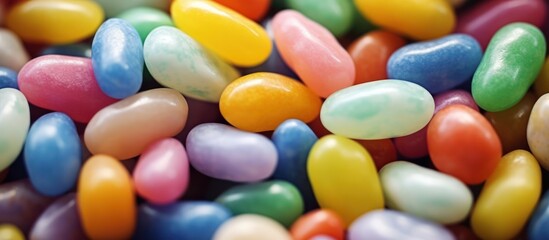 Colorful Jelly Bean Close-up