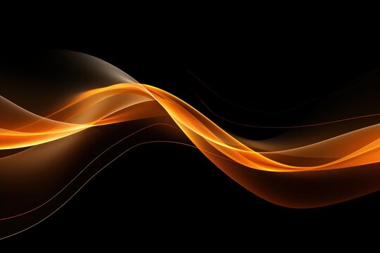 Abstract orange wave