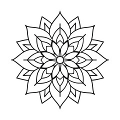 Flower Drawing Silhouette Design Vector Illustration Clipart Eps