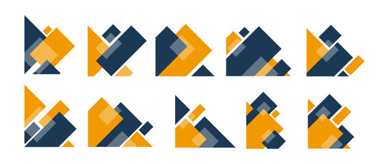 Geometric Corner Shape Set