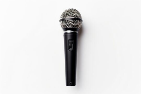Microphone microphone white background performance.