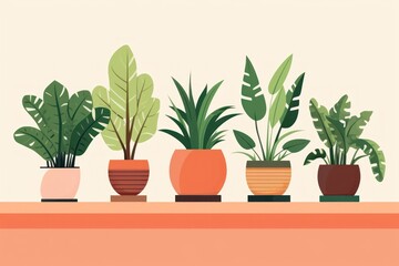 Obraz premium Plant leaf arrangement houseplant.