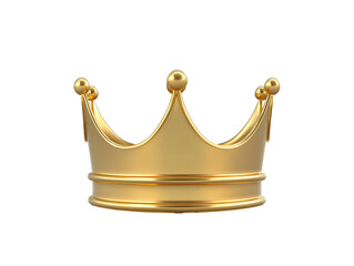 a gold crown with balls on top