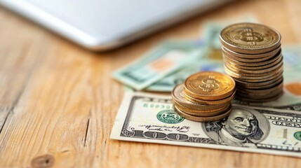 Digital wallet displaying currency exchange rates, emphasizing its role in international travel, Wallet currency exchange, Travel-friendly finance