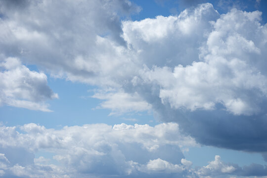 blue sky with white clouds