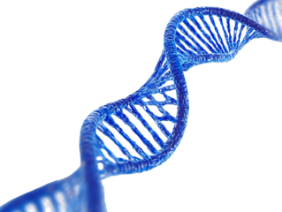 a blue dna strand