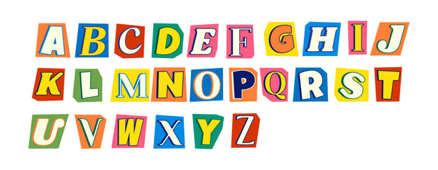 Alphabet Letter Cutout Set