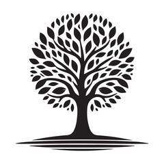 tree silhouette vector