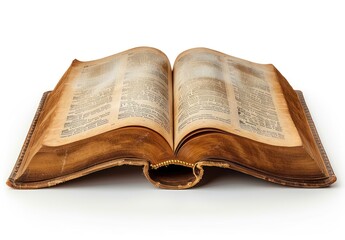 Obraz premium An Open Antique Book with Gilt Edges