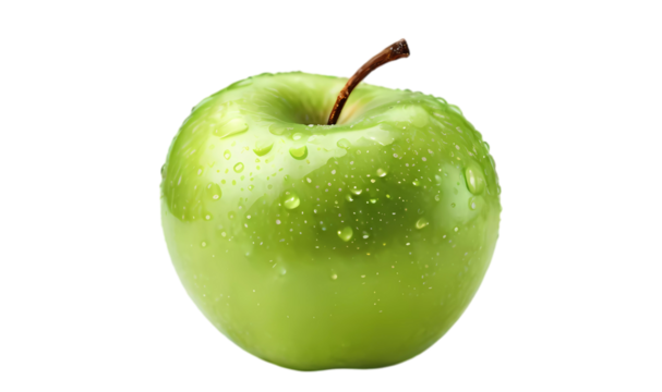green apple isolated on white