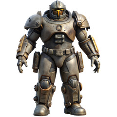 Fototapeta premium robot power armor 3d illustration