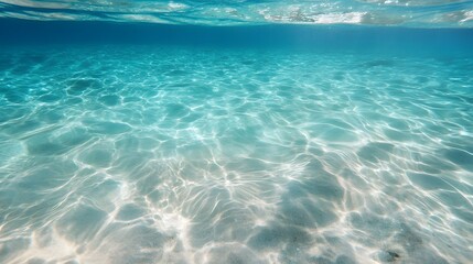Crystal clear ocean with fluid water dynamics, highlighting natural elegance