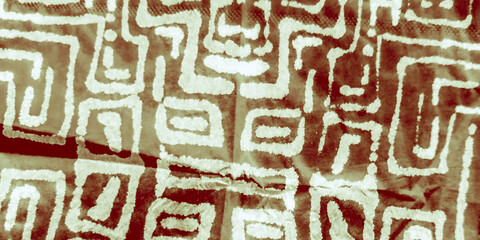 Dotted Repeat. Unusual Chevron. White Simple