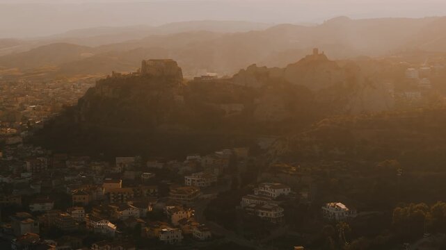 Aerial View of the Castello Carafa di Roccella Jonica