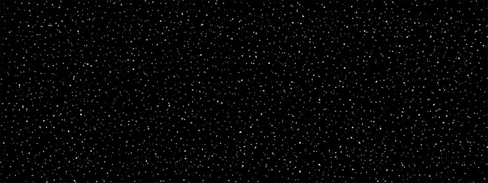 Abstract black dotted grainy, starry night gritty texture vector background